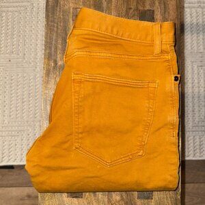 Banana Republic Men's Traveler Jeans (Mustard, Skinny Fit, 30Wx30L)